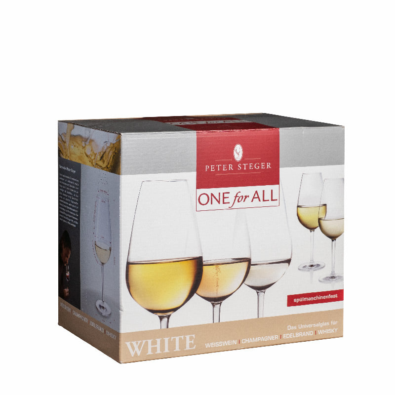 ONE for ALL White, Weinglas (Weißwein) by Peter Steger, 6-teilig